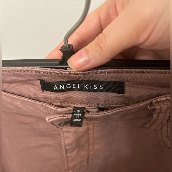 Angel Kiss Brown distressed stretch skinny jeans Size 9 - Picture 5 of 5